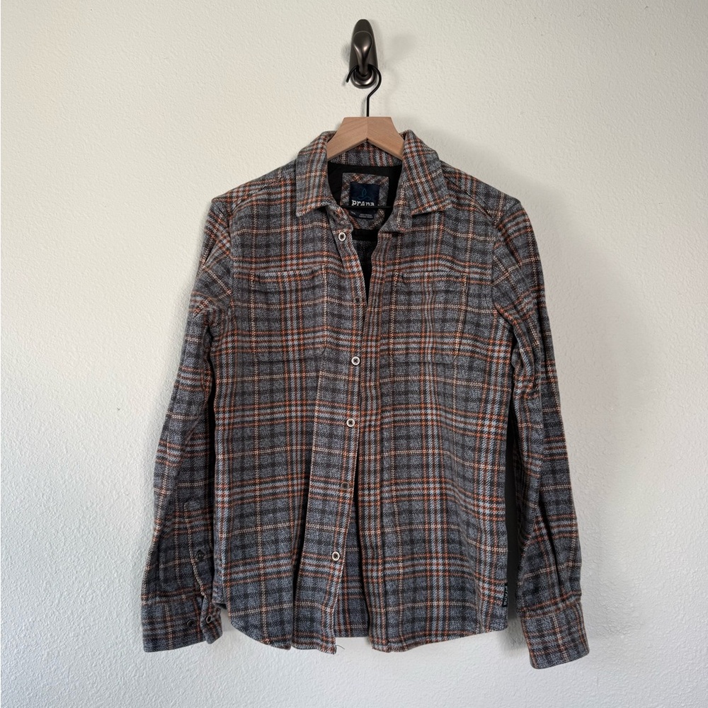 PRANA Plaid Shacket Small